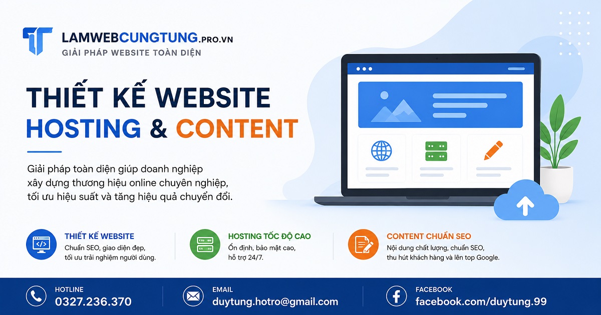 Hướng dẫn tự làm website bằng Wordpress, ai cũng có thể làm được. 3 banner
