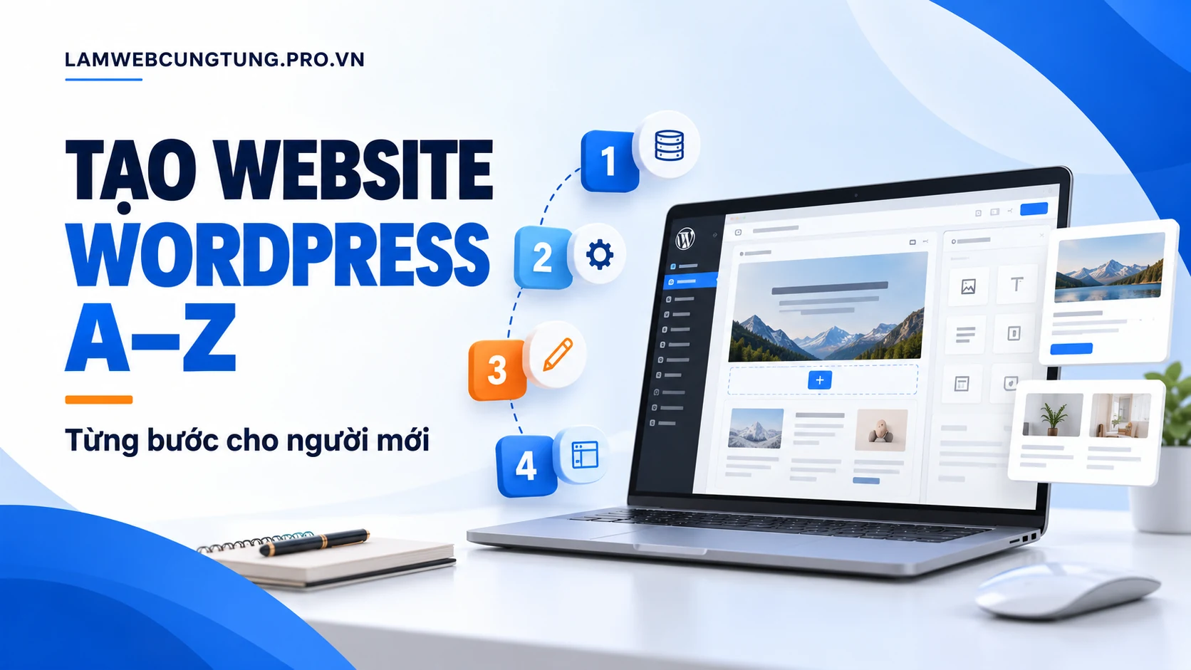 hướng dẫn tạo website wordpress từ a–z cho người mới