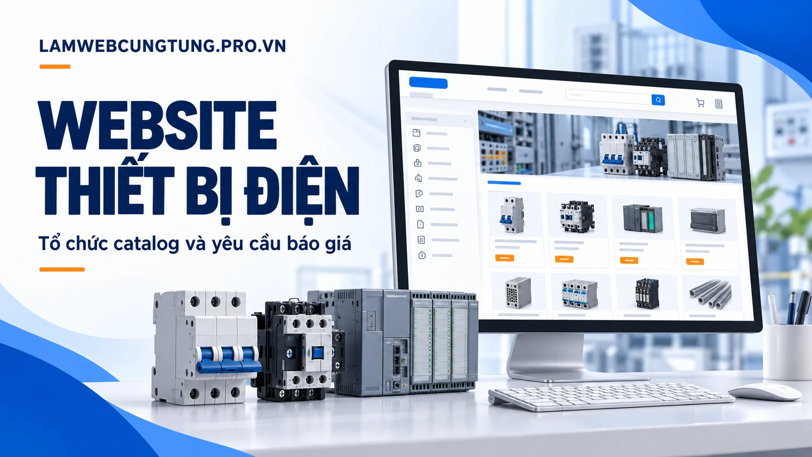 thiết kế web thiết bị điện công nghiệp
