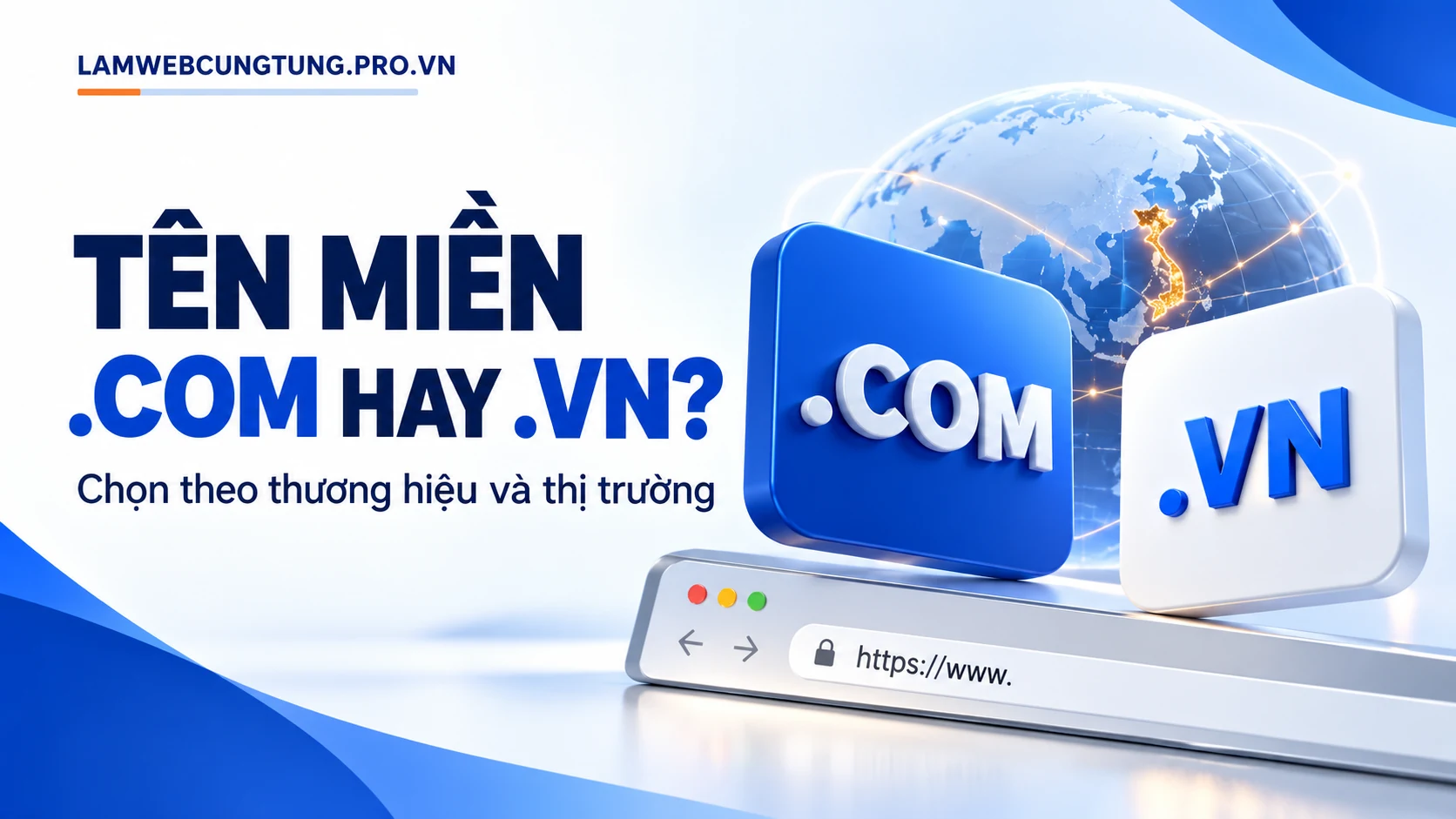 Tên miền .com hay .vn tốt hơn